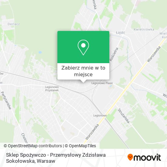 Mapa Sklep Spożywczo - Przemysłowy Zdzisława Sokołowska