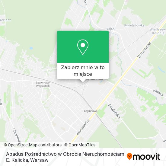 Mapa Abadus Pośrednictwo w Obrocie Nieruchomościami E. Kalicka