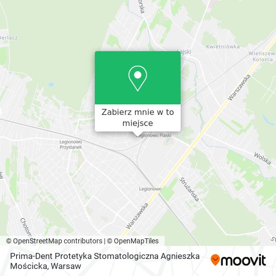 Mapa Prima-Dent Protetyka Stomatologiczna Agnieszka Mościcka