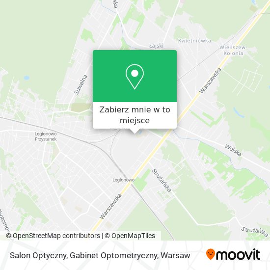 Mapa Salon Optyczny, Gabinet Optometryczny