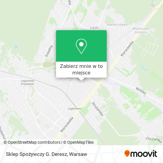 Mapa Sklep Spożywczy G. Deresz