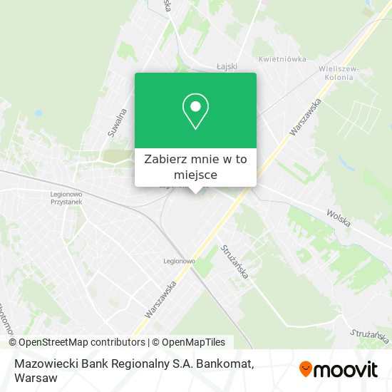 Mapa Mazowiecki Bank Regionalny S.A. Bankomat