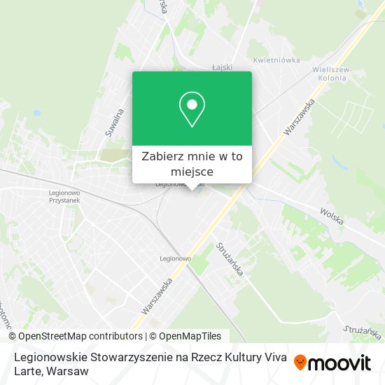 Mapa Legionowskie Stowarzyszenie na Rzecz Kultury Viva Larte