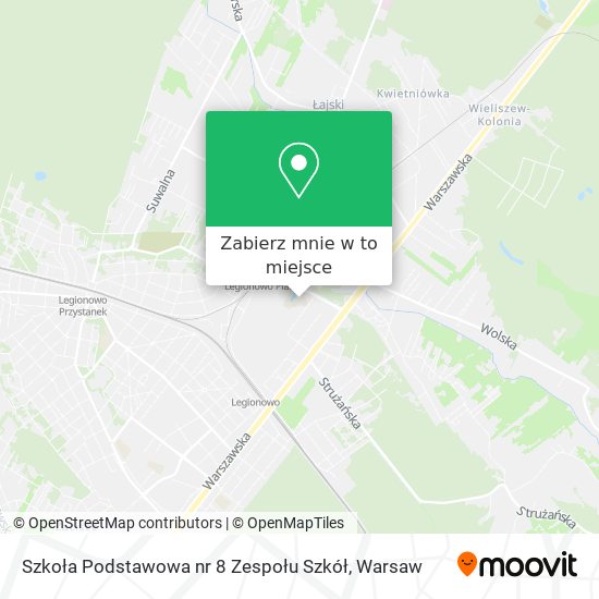 Mapa Szkoła Podstawowa nr 8 Zespołu Szkół