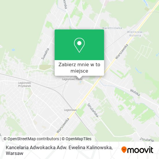 Mapa Kancelaria Adwokacka Adw. Ewelina Kalinowska