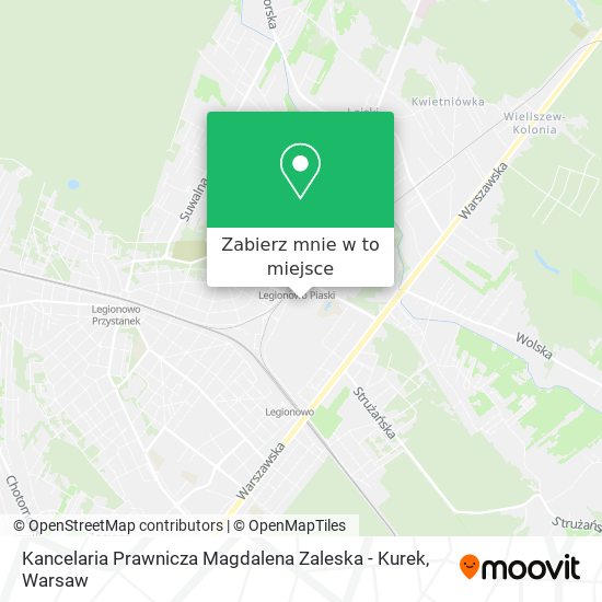 Mapa Kancelaria Prawnicza Magdalena Zaleska - Kurek