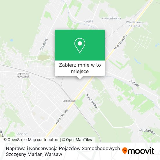 Mapa Naprawa i Konserwacja Pojazdów Samochodowych Szczęsny Marian