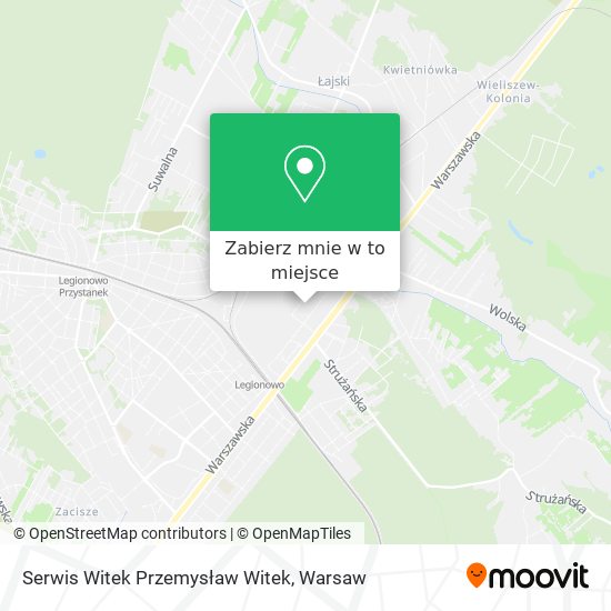 Mapa Serwis Witek Przemysław Witek