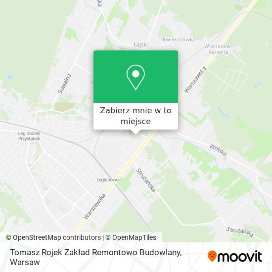 Mapa Tomasz Rojek Zakład Remontowo Budowlany