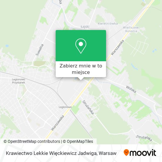 Mapa Krawiectwo Lekkie Więckiewicz Jadwiga