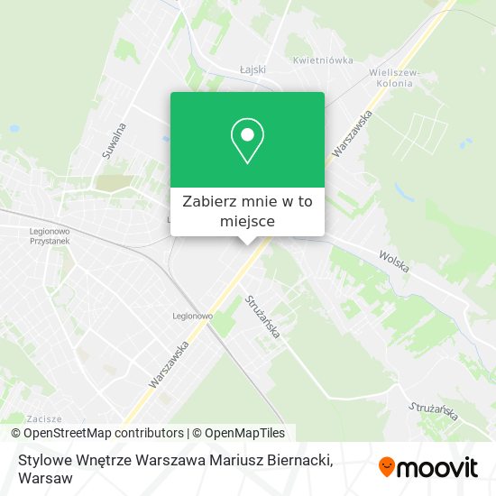 Mapa Stylowe Wnętrze Warszawa Mariusz Biernacki