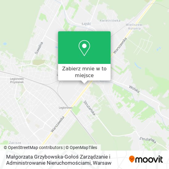 Mapa Małgorzata Grzybowska-Gołoś Zarządzanie i Administrowanie Nieruchomościami