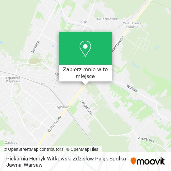 Mapa Piekarnia Henryk Witkowski Zdzisław Pająk Spółka Jawna