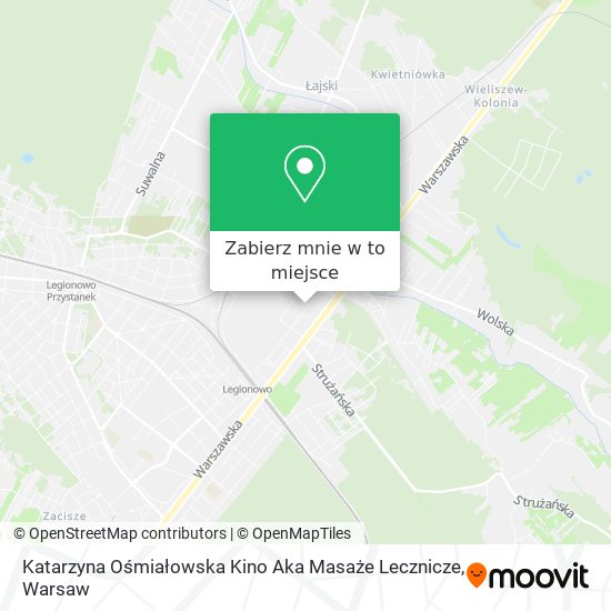 Mapa Katarzyna Ośmiałowska Kino Aka Masaże Lecznicze