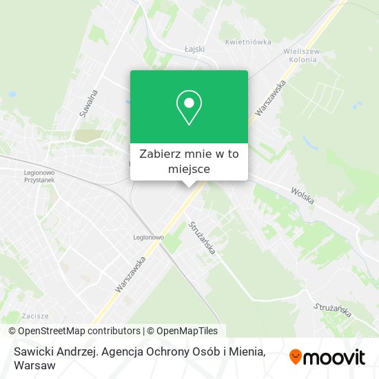 Mapa Sawicki Andrzej. Agencja Ochrony Osób i Mienia