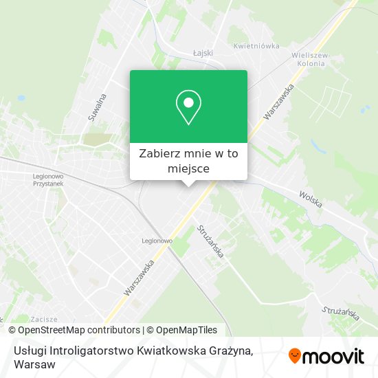 Mapa Usługi Introligatorstwo Kwiatkowska Grażyna