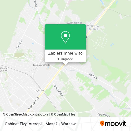 Mapa Gabinet Fizykoterapii i Masażu