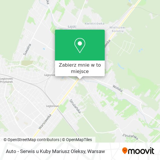 Mapa Auto - Serwis u Kuby Mariusz Oleksy