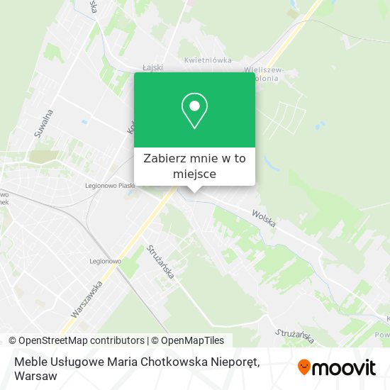 Mapa Meble Usługowe Maria Chotkowska Nieporęt