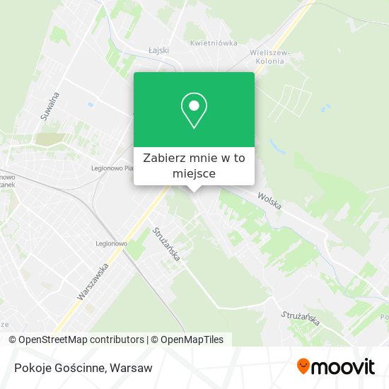 Mapa Pokoje Gościnne