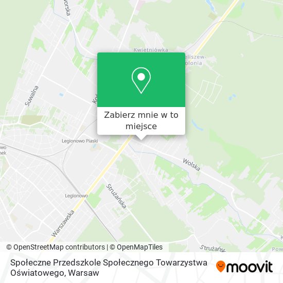 Mapa Społeczne Przedszkole Społecznego Towarzystwa Oświatowego