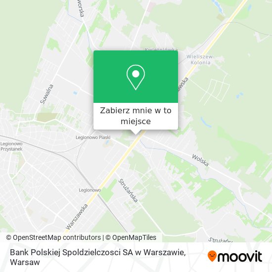 Mapa Bank Polskiej Spoldzielczosci SA w Warszawie