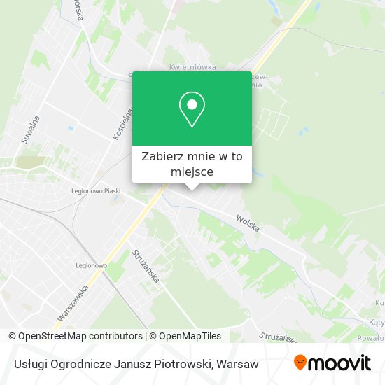 Mapa Usługi Ogrodnicze Janusz Piotrowski