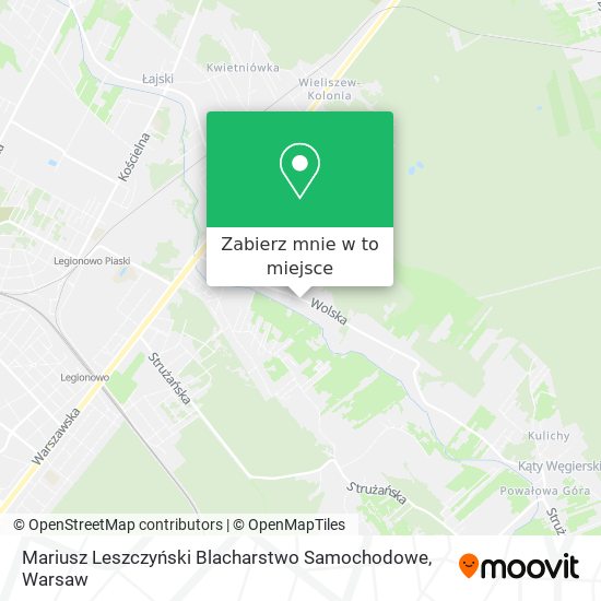 Mapa Mariusz Leszczyński Blacharstwo Samochodowe