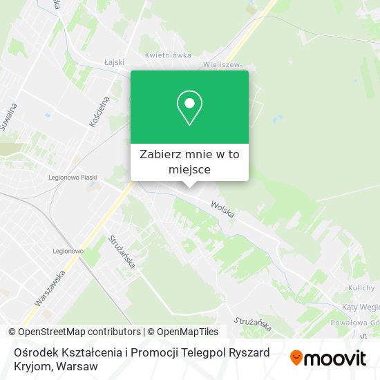 Mapa Ośrodek Kształcenia i Promocji Telegpol Ryszard Kryjom