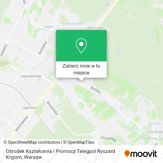 Mapa Ośrodek Kształcenia i Promocji Telegpol Ryszard Kryjom