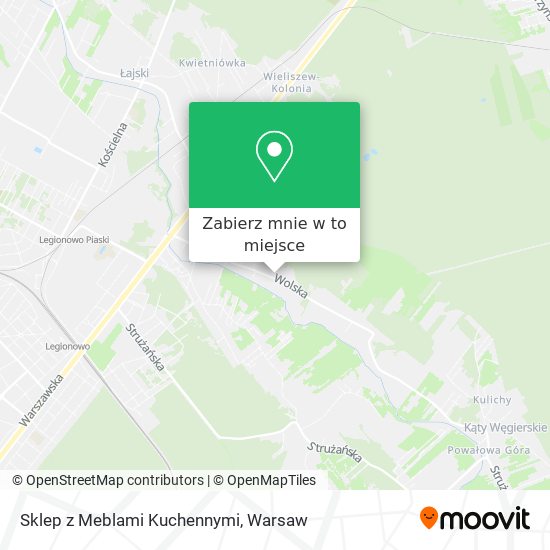 Mapa Sklep z Meblami Kuchennymi