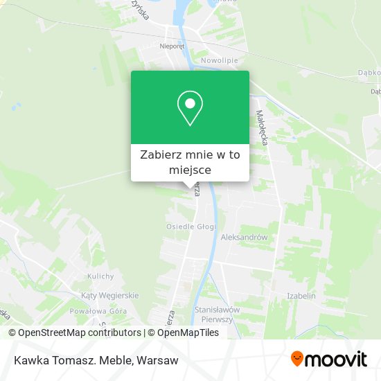 Mapa Kawka Tomasz. Meble