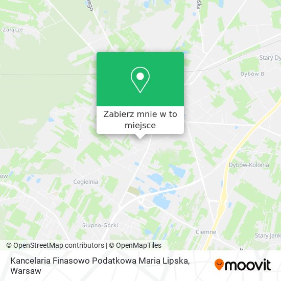 Mapa Kancelaria Finasowo Podatkowa Maria Lipska