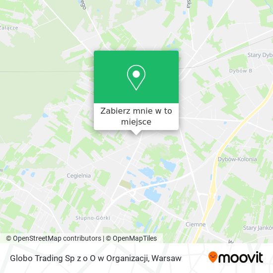 Mapa Globo Trading Sp z o O w Organizacji