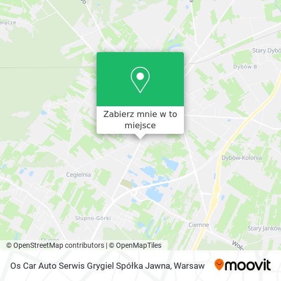 Mapa Os Car Auto Serwis Grygiel Spółka Jawna