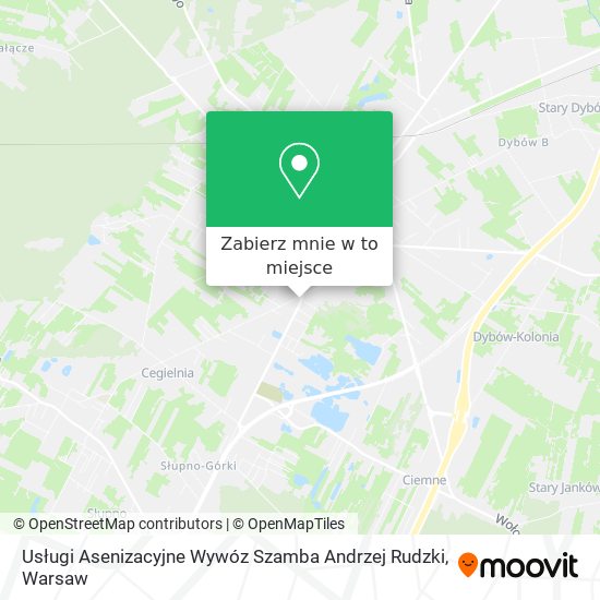 Mapa Usługi Asenizacyjne Wywóz Szamba Andrzej Rudzki