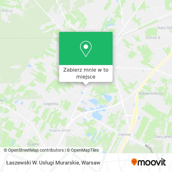 Mapa Łaszewski W. Usługi Murarskie