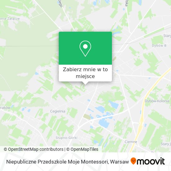 Mapa Niepubliczne Przedszkole Moje Montessori