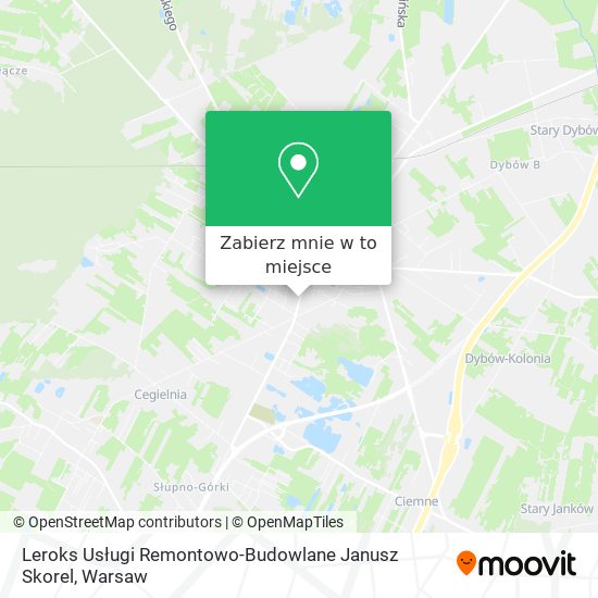 Mapa Leroks Usługi Remontowo-Budowlane Janusz Skorel