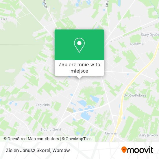 Mapa Zieleń Janusz Skorel