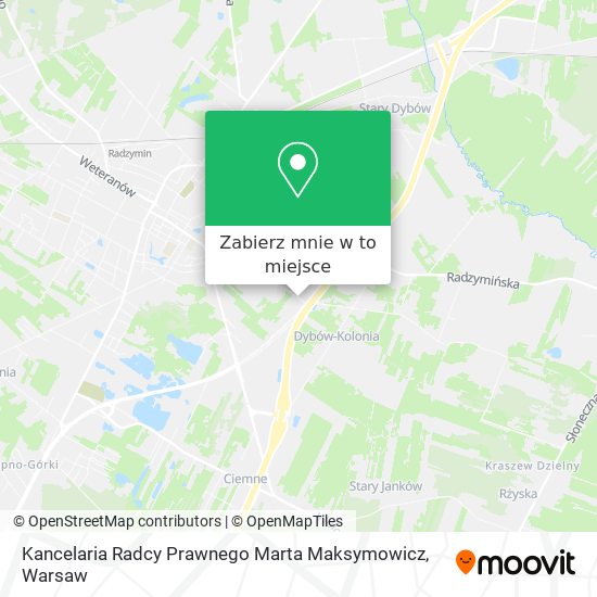 Mapa Kancelaria Radcy Prawnego Marta Maksymowicz