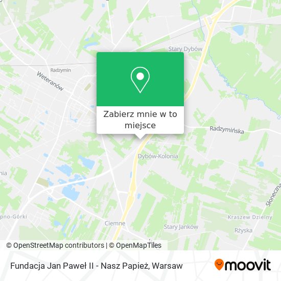 Mapa Fundacja Jan Paweł II - Nasz Papież