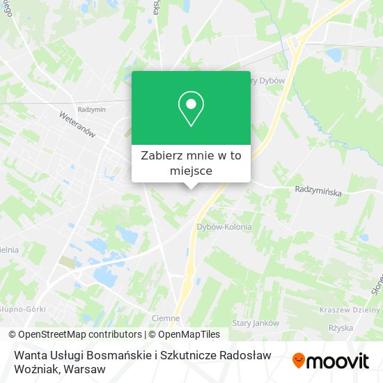 Mapa Wanta Usługi Bosmańskie i Szkutnicze Radosław Woźniak