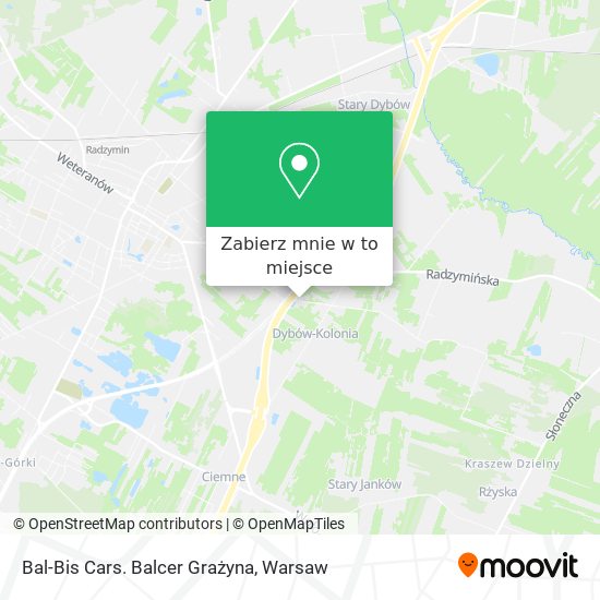 Mapa Bal-Bis Cars. Balcer Grażyna