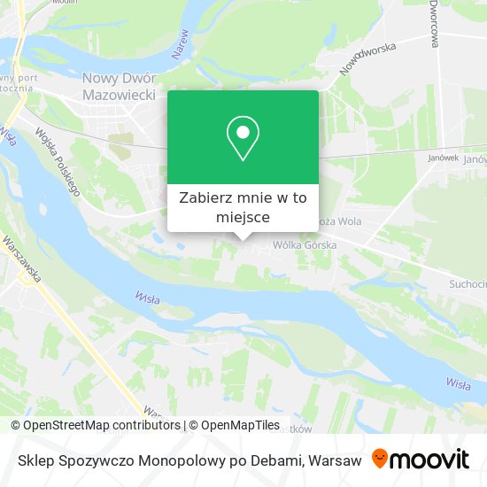 Mapa Sklep Spozywczo Monopolowy po Debami