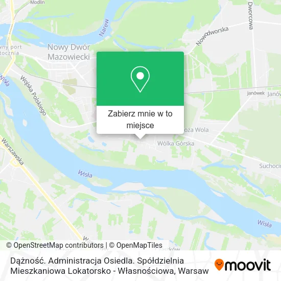 Mapa Dążność. Administracja Osiedla. Spółdzielnia Mieszkaniowa Lokatorsko - Własnościowa