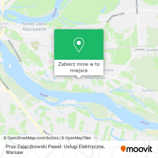 Mapa Prus-Zajączkowski Paweł. Usługi Elektryczne