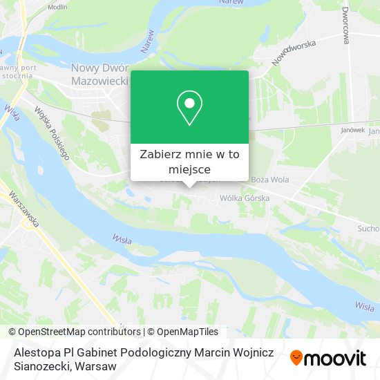 Mapa Alestopa Pl Gabinet Podologiczny Marcin Wojnicz Sianozecki