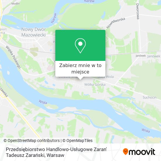 Mapa Przedsiębiorstwo Handlowo-Usługowe Zaran' Tadeusz Zarański