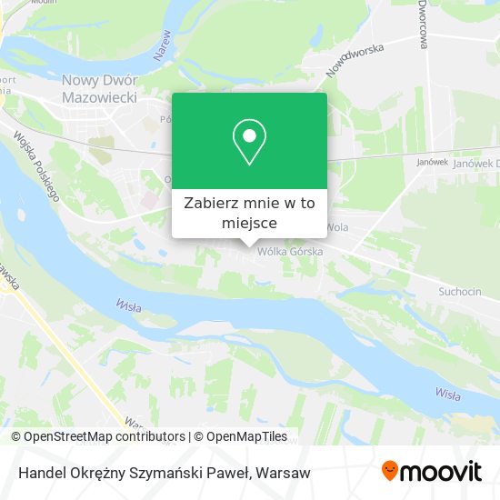 Mapa Handel Okrężny Szymański Paweł